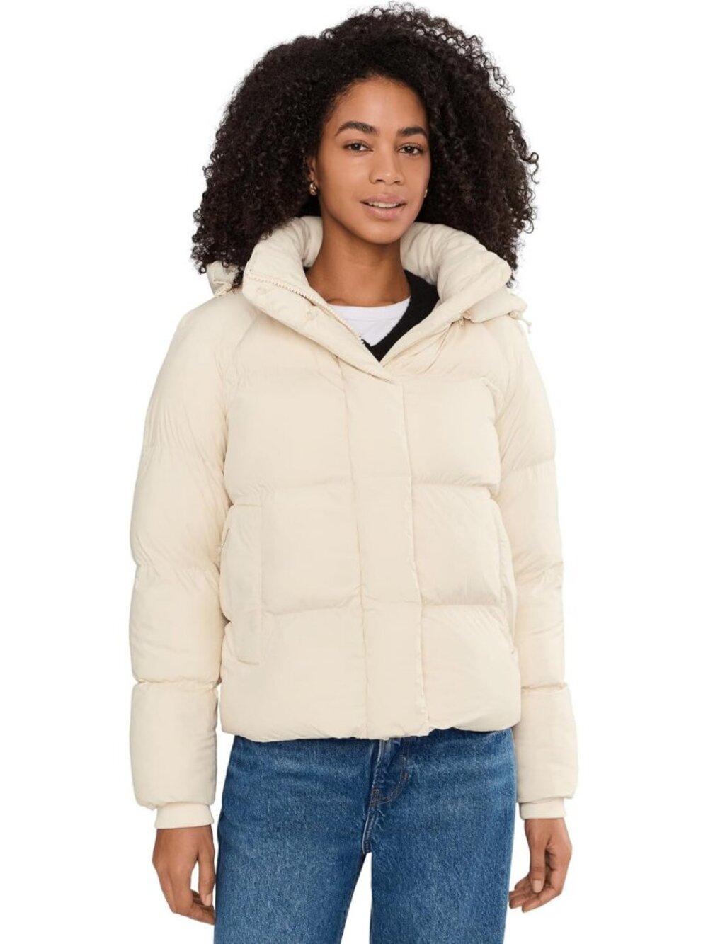 Stylish Women's Hooded Puffer Jacket - Warm Cloud Puff Coat for Cold Weather